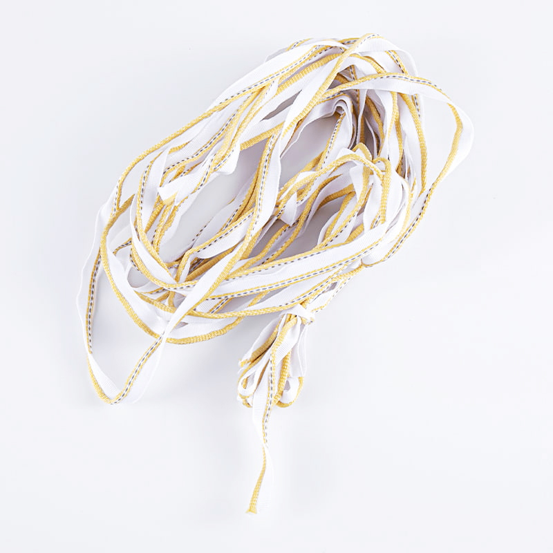 Băng phản quang Polyester 1,0cm để nén phụ kiện quần áo chống mài mòn